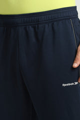 Men's Blue Casual Polyester Trackpant