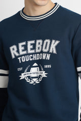 Men's Navy Blue Casual Cotton Full Sleeves Sweatshirt