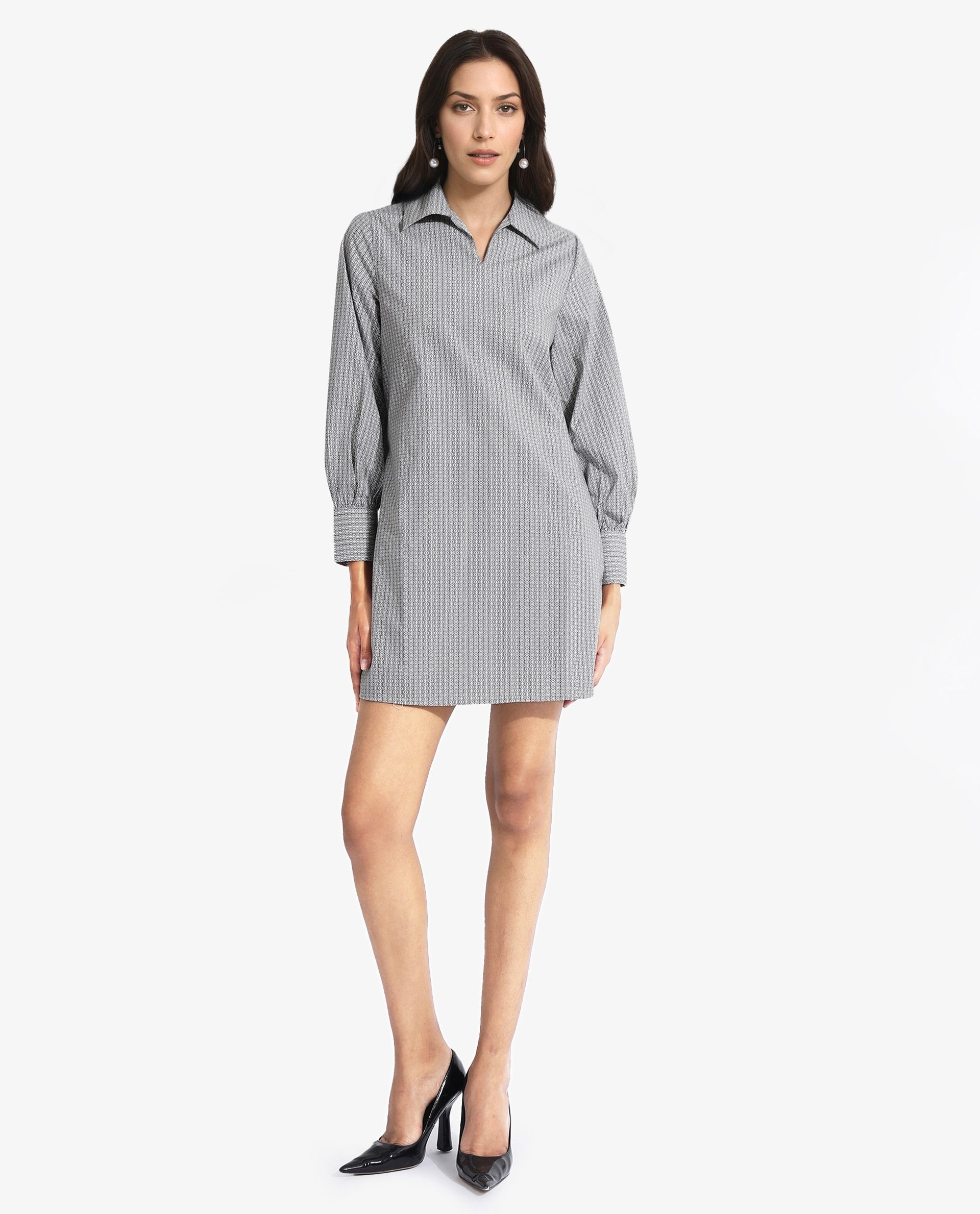 Women's Beige Casual Full Sleeves Dress