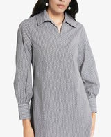 Women's Beige Casual Full Sleeves Dress