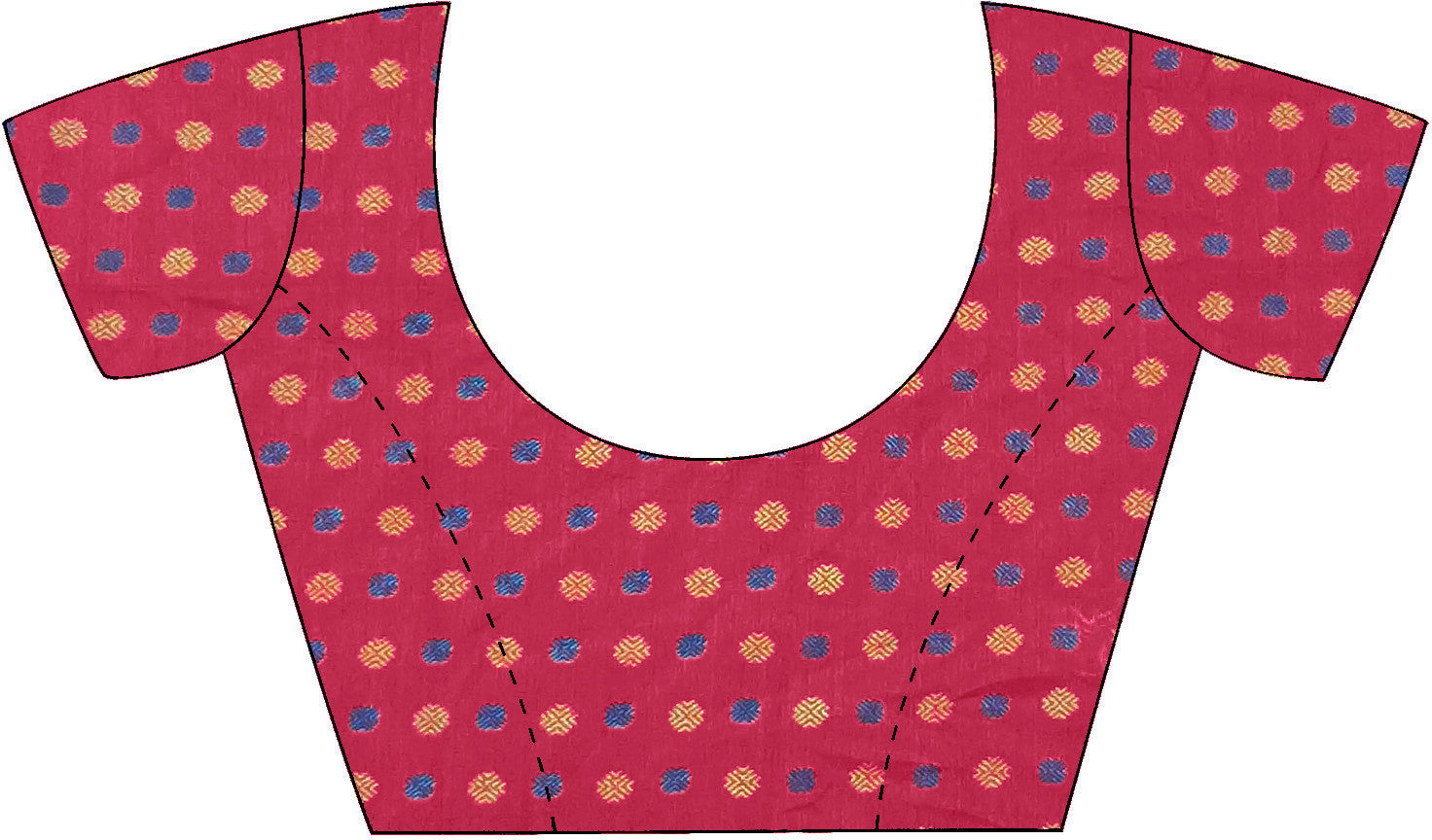 Women's Silk Blend Multicolor Woven Design Designer Saree with Blouse Piece
