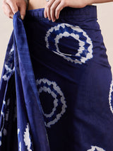 Women's Bhagalpuri Silk Purple Printed Designer Saree With Blouse Piece
