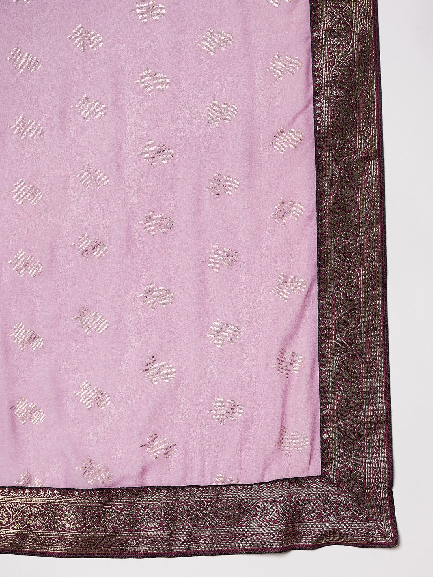 Women's Georgette Pink Printed Ready to Wear with Blouse Piece