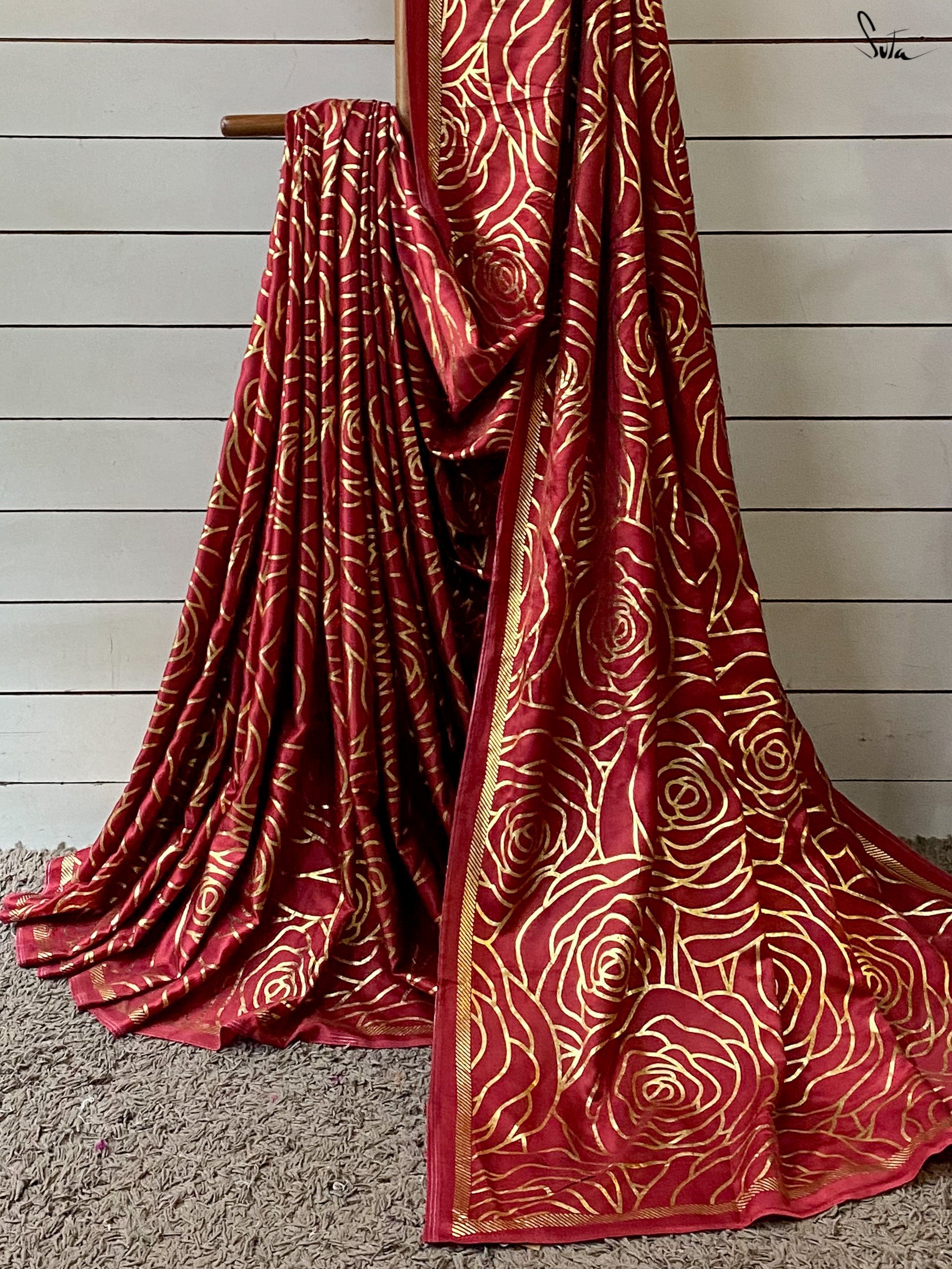 Women's Multicolor Modal Saree