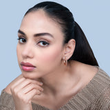 Women's Rosegold Colour Me Pretty Hoops