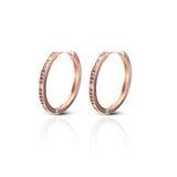 Women's Rosegold Colour Me Pretty Hoops
