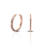 Women's Rosegold Colour Me Pretty Hoops