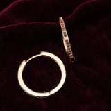 Women's Rosegold Colour Me Pretty Hoops