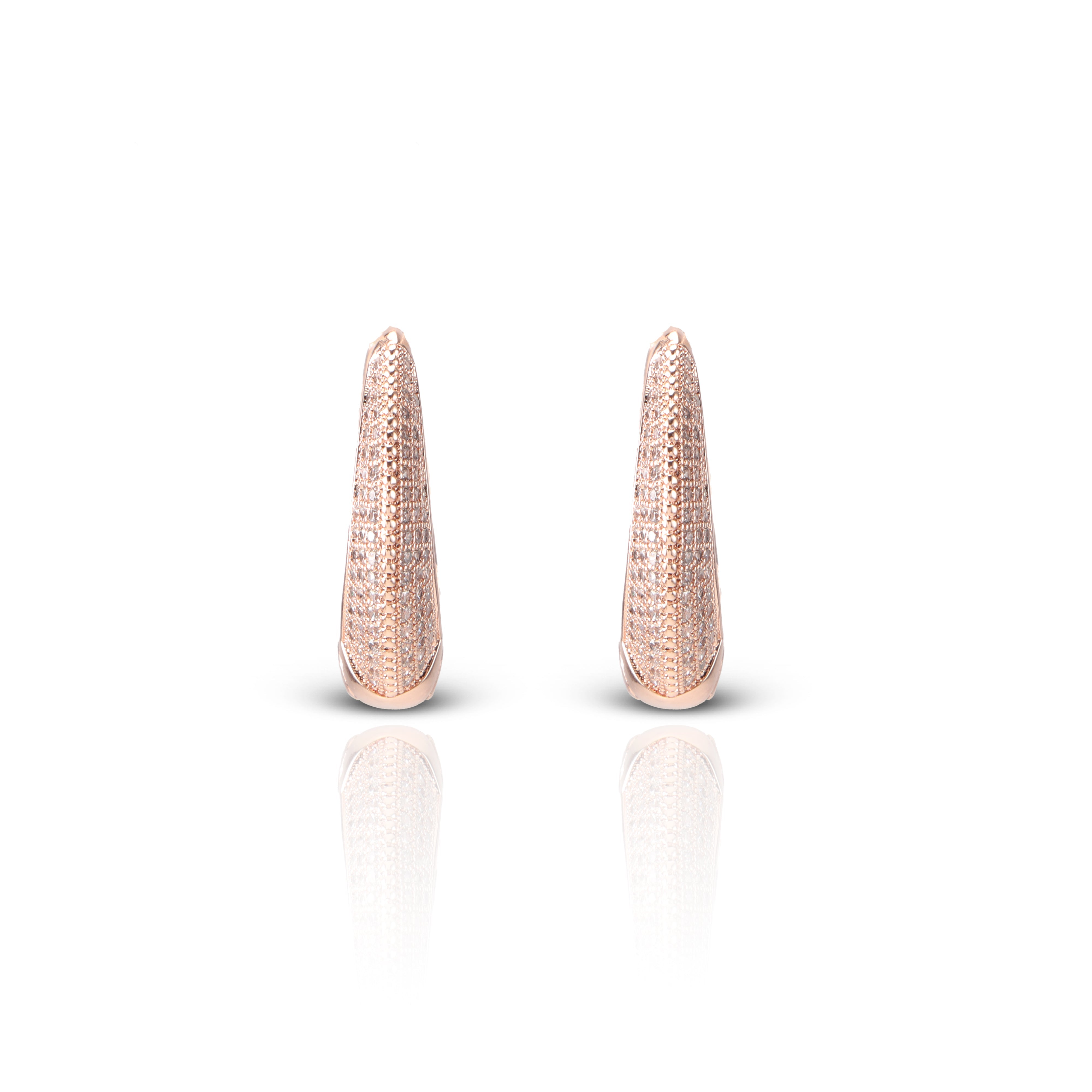 Women's Rosegold Glamour Around Hoops