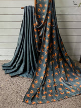 Women's Green Viscose Modal Saree