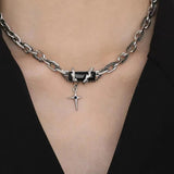 Men's Rugged Black Modern Chain