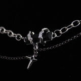 Men's Rugged Black Modern Chain