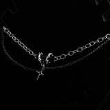 Men's Rugged Black Modern Chain