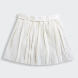 Girls White Casual Skirt