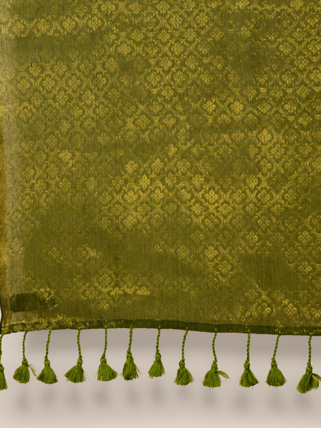 Women's Green Cotton Saree