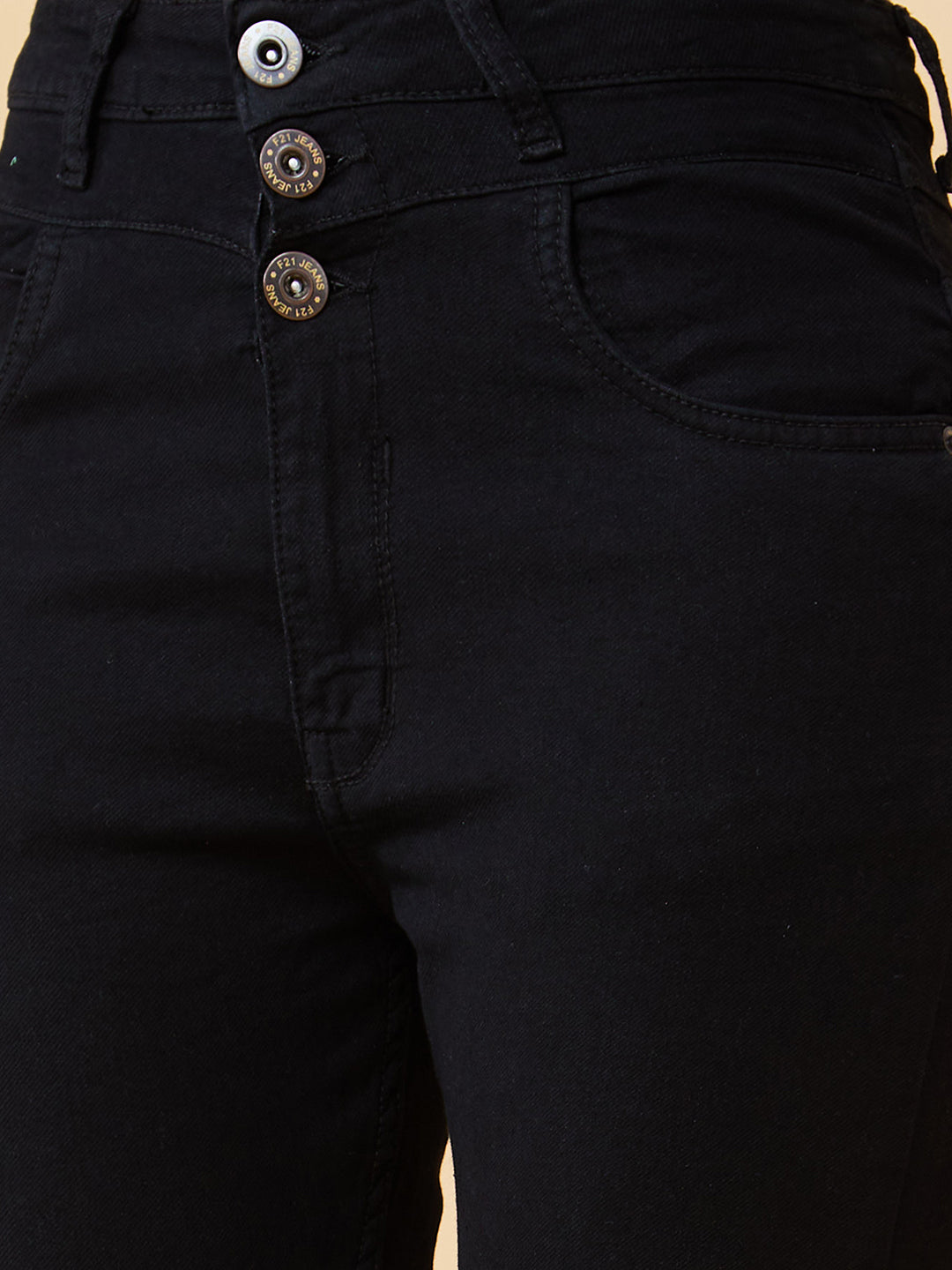 Women's Black Casual Skinny Fit Solid Jeans