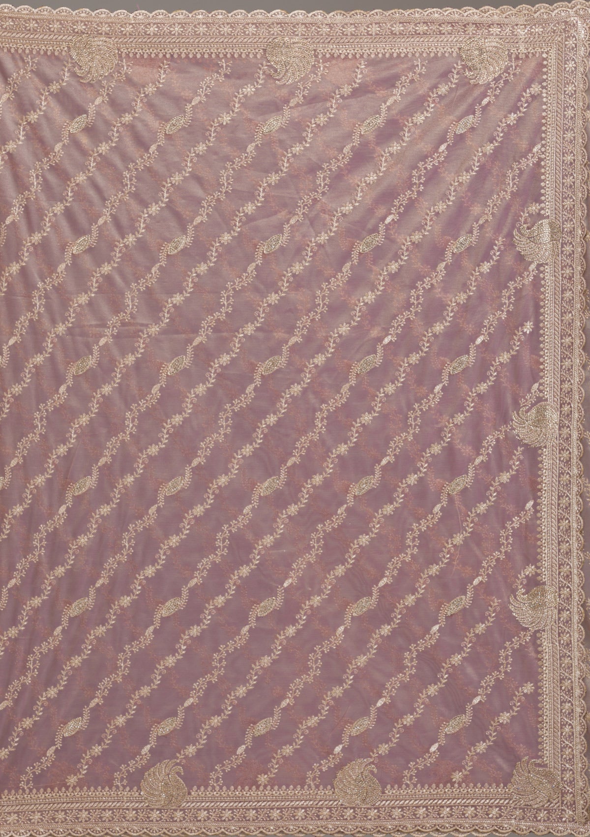 Women's Purple Zariwork Art Silk Saree