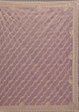 Women's Purple Zariwork Art Silk Saree