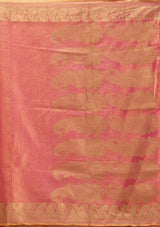 Women's Rani Pink Printed Art Silk Saree