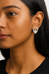 Women's Silver Casual Earrings