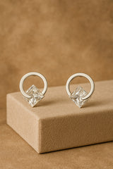 Women's Silver Casual Earrings