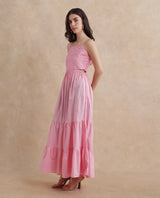 Women's Pink Sleeveless Dress