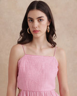 Women's Pink Sleeveless Dress