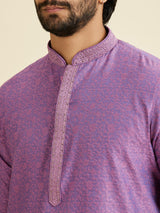 Men's Regal Purple Kurta Pajama Fiesta