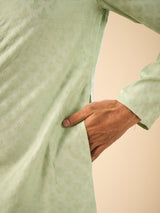 Men's Elegant Emerald Green Kurta Pajama