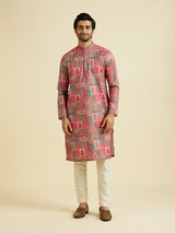 Men's Pink Charm Kurta Pajama