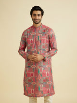 Men's Pink Charm Kurta Pajama