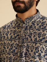 Men's Regal Blue Kurta Pajama Set