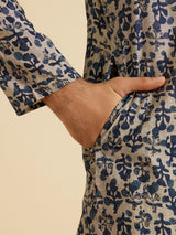 Men's Regal Blue Kurta Pajama Set