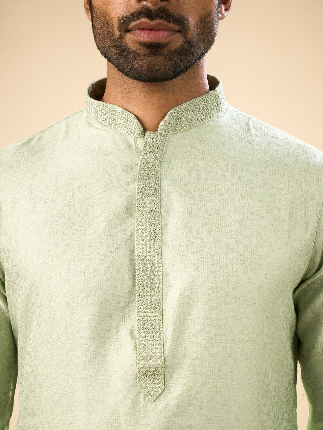 Men's Green Elegance Kurta Pajama