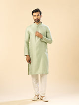Men's Green Elegance Kurta Pajama