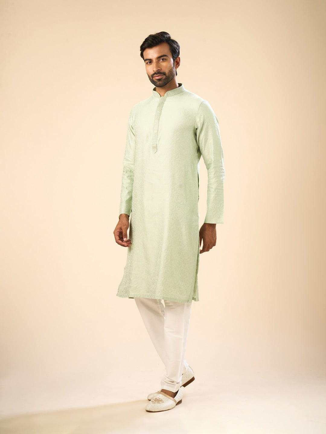 Men's Green Elegance Kurta Pajama