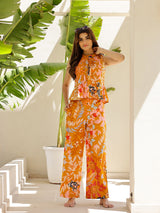 Women's Multicolor Casual Sleeveless Co-ords Set