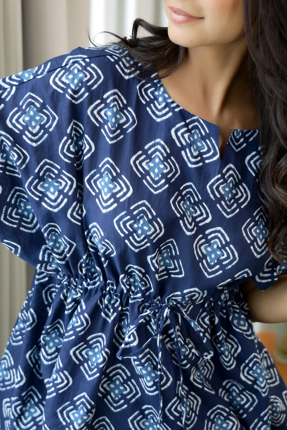 Women's Blue Daily Printed Pyjama Set