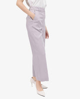 Women's Selene Purple Cotton Fabric Zipper Closure Solid Regular Fit Trouser