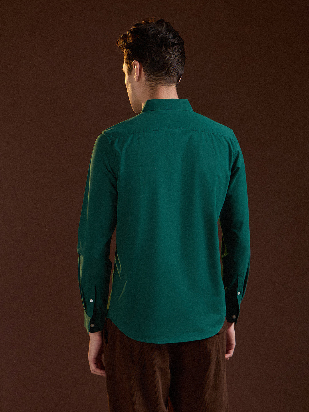 Men's Casual Slim Fit Solid Full Sleeves Shirt