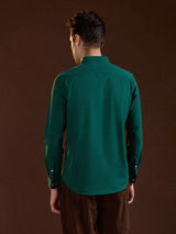 Men's Casual Slim Fit Solid Full Sleeves Shirt