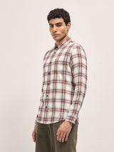 Men's Multicolor Casual Slim Fit Checked Full Sleeves Shirt