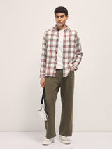 Men's Multicolor Casual Slim Fit Checked Full Sleeves Shirt
