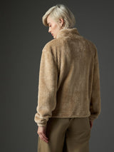 Women's Beige Casual Regular Fit Solid Full Sleeves Jacket