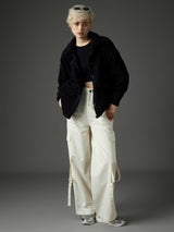 Women's Black Casual Regular Fit Solid Full Sleeves Jacket