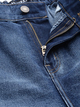 Women's Blue Casual Tapered Fit Jeans