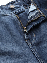 Women's Blue Casual Tapered Fit Jeans