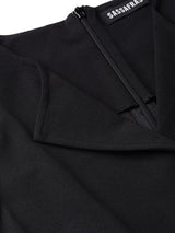 Women's Black Casual Regular Fit Solid Sleeveless Jumpsuit