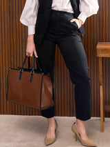 Women's Black Casual Skinny Fit Pant