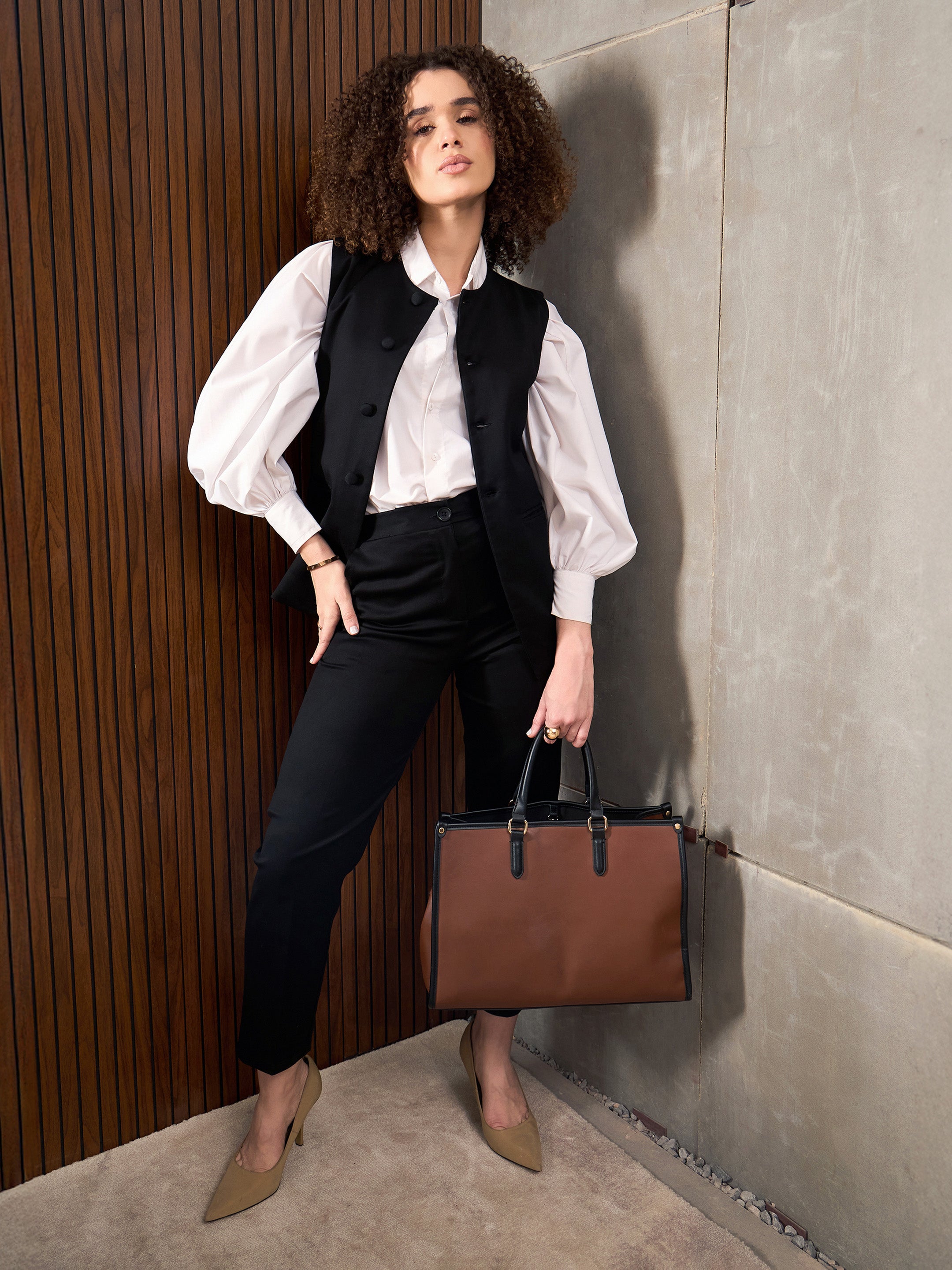 Women's Black Casual Skinny Fit Pant